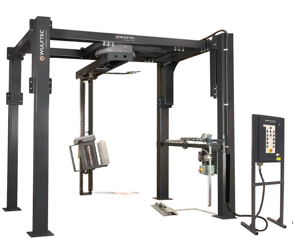 PARTIALLY AUTOMATED STRETCH WRAPPERS